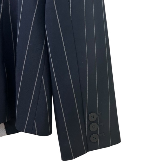 Emporio Armani - Virgin Wool Blazer Pin-Stripes, Size 14 US (SZ 48 IT) Navy Blue - Picture 12 of 16